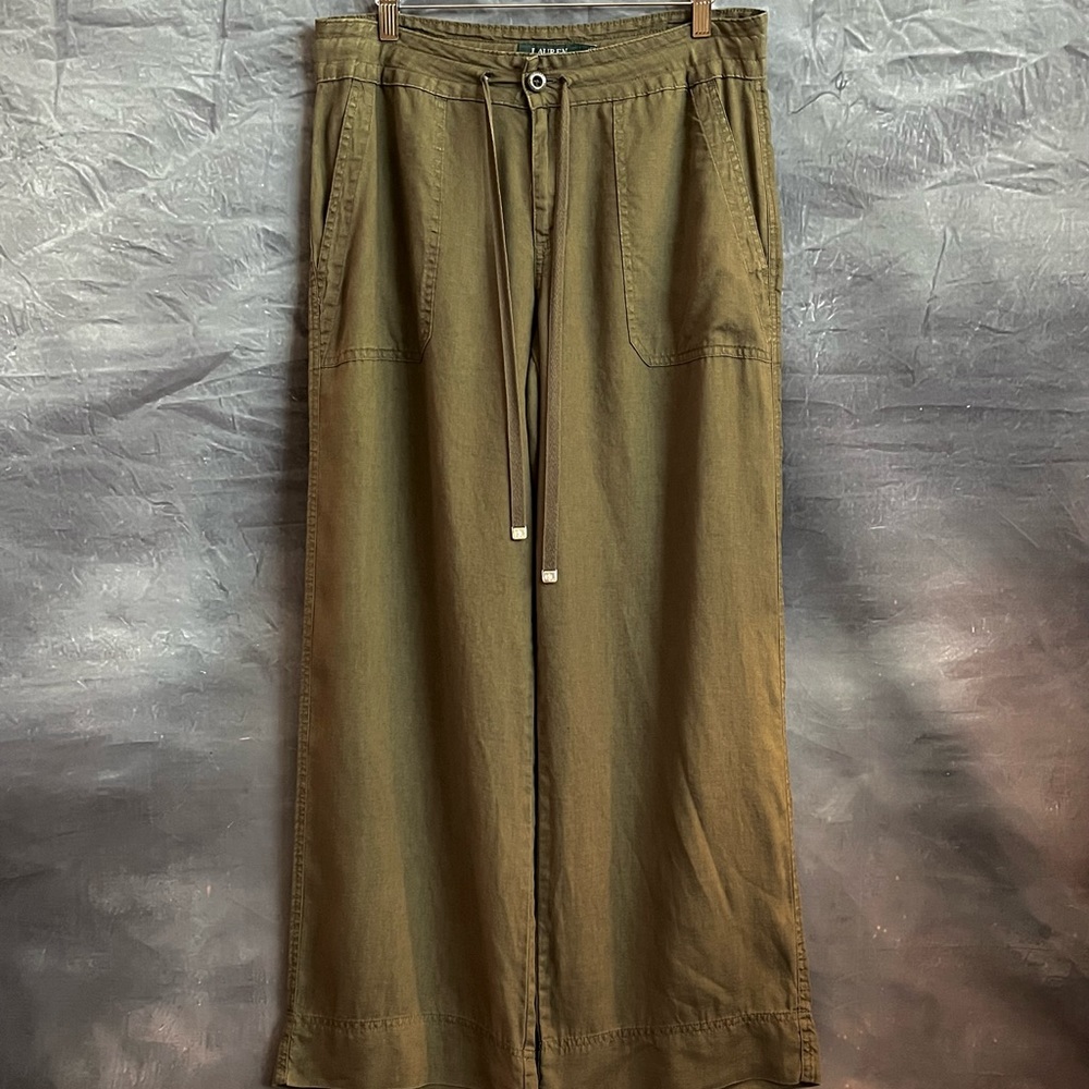 LAUREN RALPH LAUREN LINEN PANTS EUC